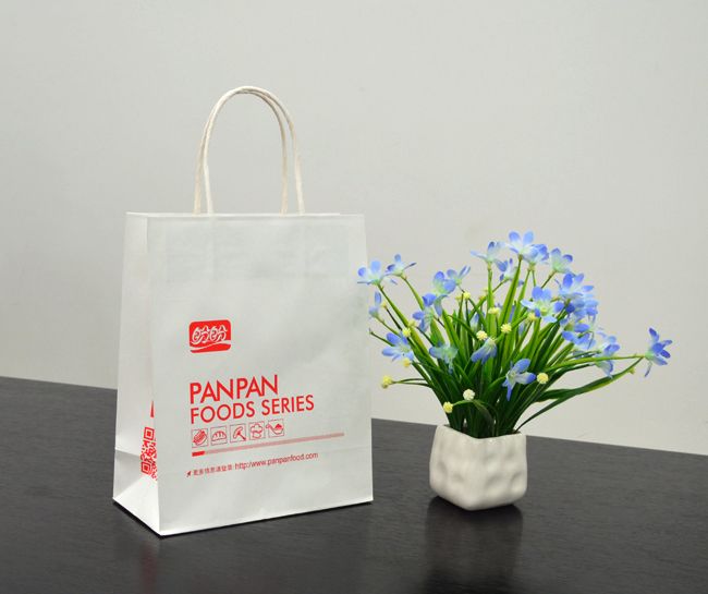 Cheap recycle paper shopping bags, High quality J cut paper bag