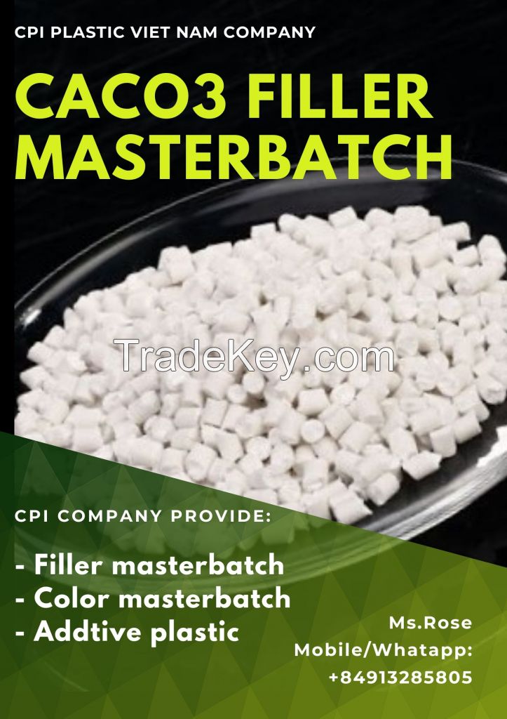 Buy Wholesale Vietnam Vietnam Factory Granulator Fast Produce Caco3 Plastic  Filler Masterbatch Calcium Carbonate Pp Pe Pellet & Pe Pp Caco3 Plastic Raw  Materials Masterbatch at USD 250