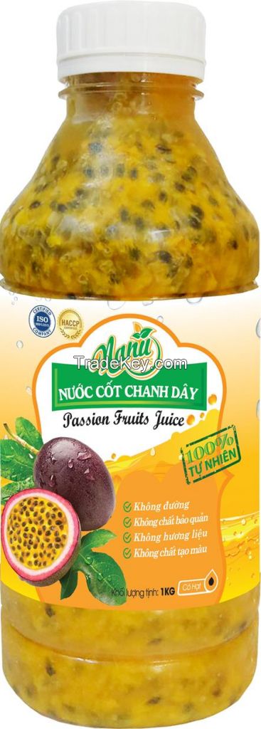 Frozen passion fruits juice