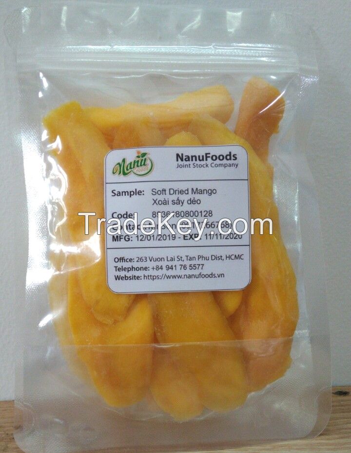 Soft dried mango