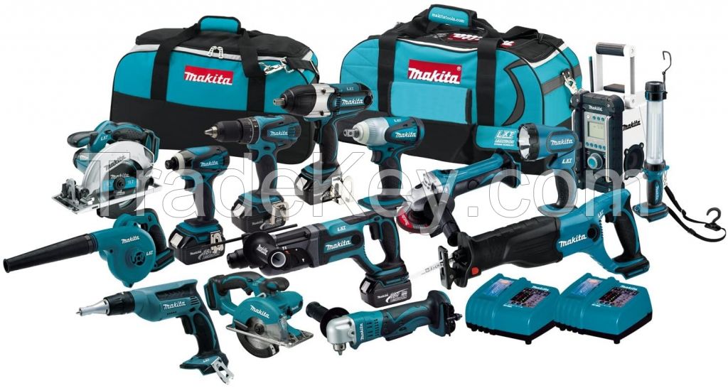 Original Makitas LXT1500 18-Volt LXT Lithium-Ion Combo Kit / Power Tool / Cordless Drill