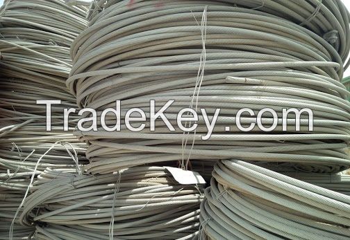 Aluminum wire scrap.