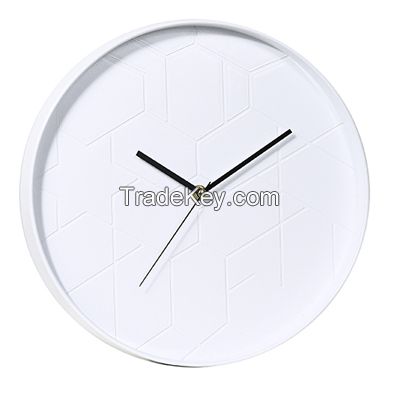 White Dial Modern Wall Clocks 12 Inch