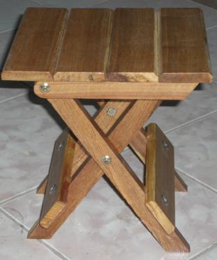 Solid Wood Folding Stool