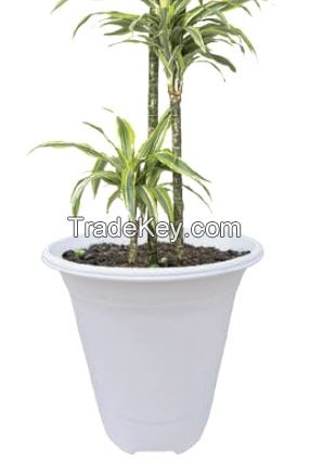 TALL PLANTER WITH  FLORAL PATTERNS