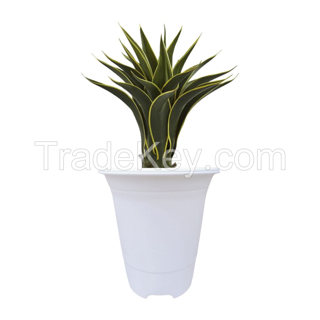 TALL PLANTER WITH  FLORAL PATTERNS