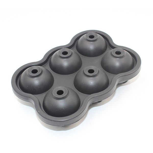 BPA Free Reusable 6 Holes Silicone Sphere Ice Ball Mold