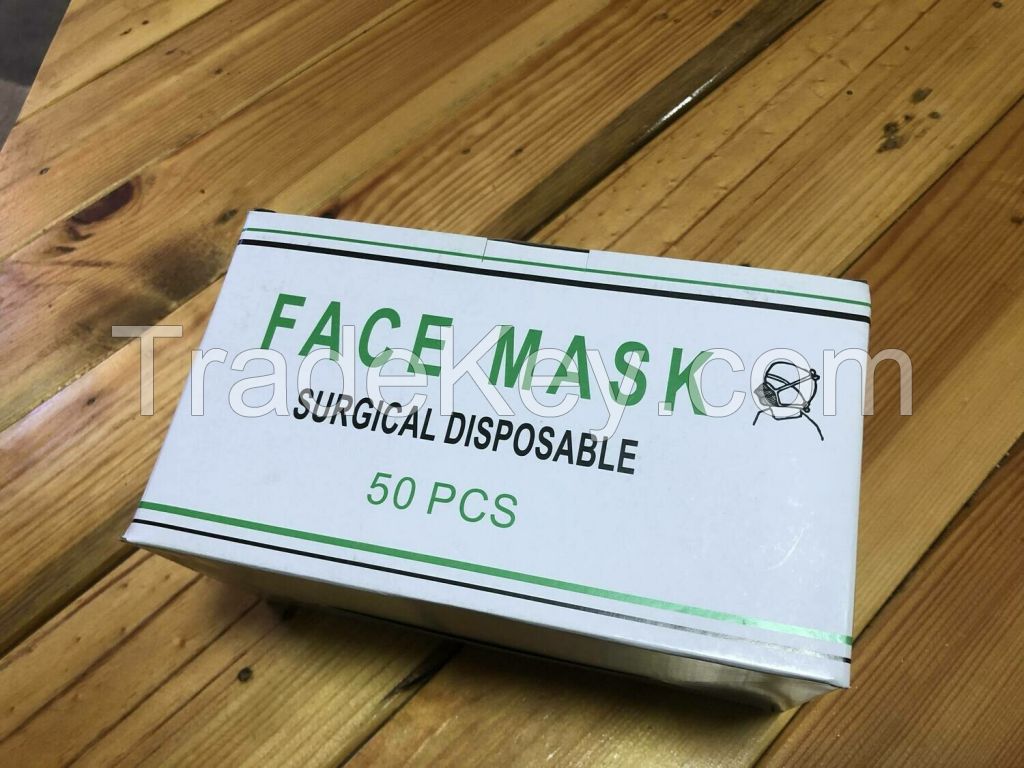 Surgical Disposable face mask, disposable face mask 3 ply