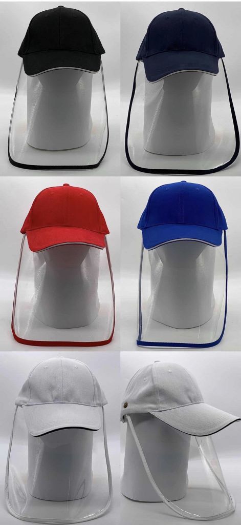 High Quality Wholesale Cotton Baseball Cap with  Face Shield