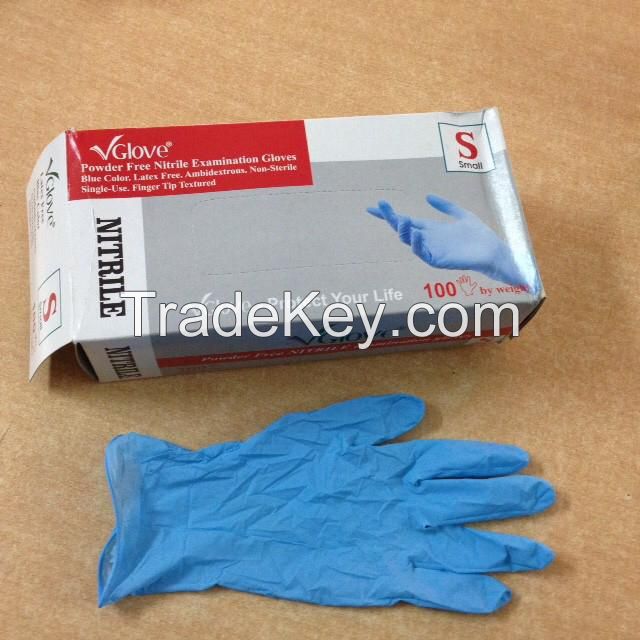 LATEX GLOVES POWDER FREE NITRILE DISPOSABLE GLOVES