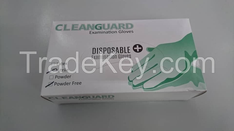 LATEX GLOVES POWDER FREE NITRILE DISPOSABLE GLOVES