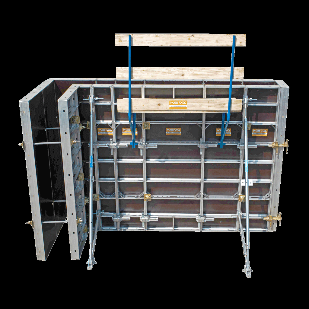 Aluminium ALU-RAS Wall formwork system with prop for Concrete building