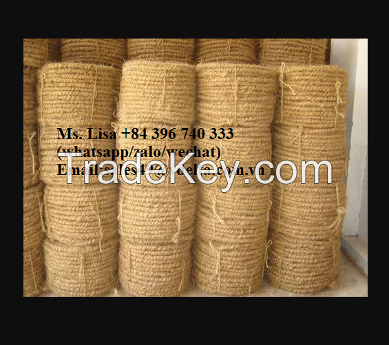 BEST PRICE AND QUALITY COCONUT FIBER ROPE - COIR ROPE FROM VIET NAM/ Ms. Lisa +84 396 740 333