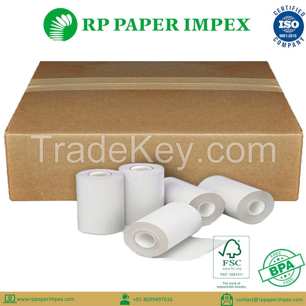 Paper Rolls, Billing POS Parking, Customised Size, Pre-Printing, Manufacturer Exporter 