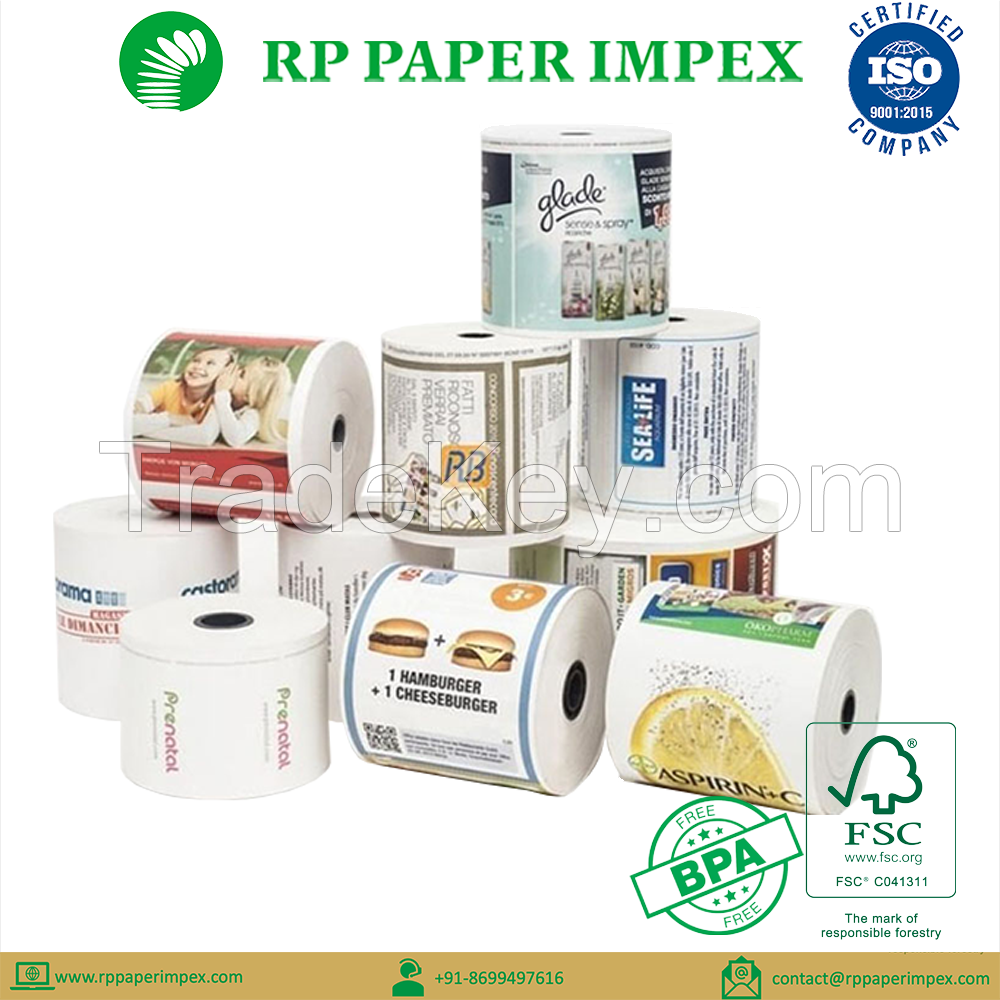 Paper Rolls, Billing POS Parking, Customised Size, Pre-Printing, Manufacturer Exporter 