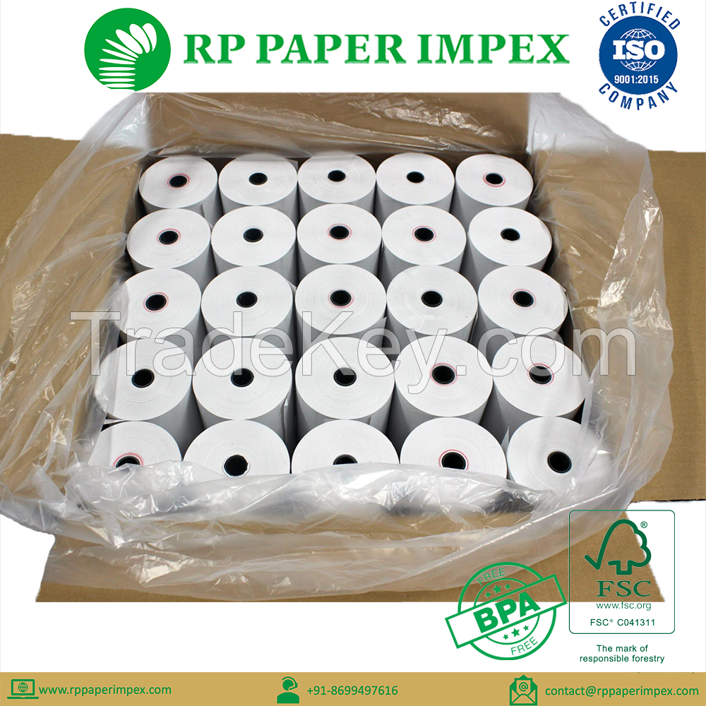 Till Paper Rolls, Thermal, 80 mm x 80 mm customised, High Quality Manufacturer Exporter Supplier India