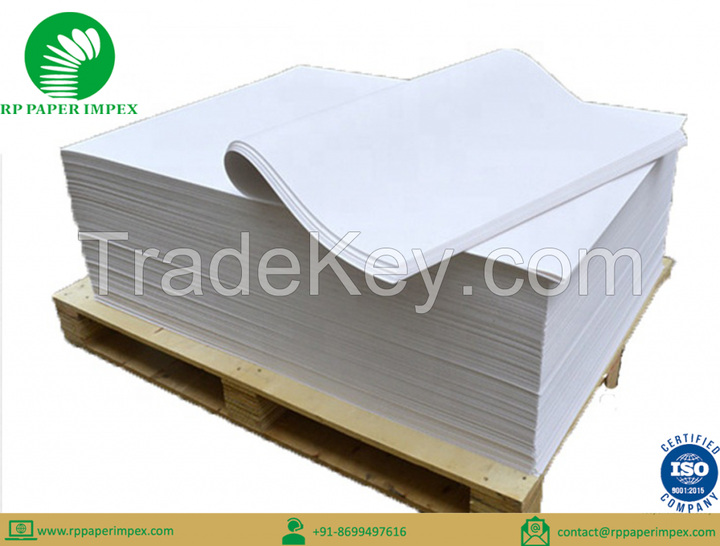 White/ Coloured Offset Maplitho, Wide GSM Range, High Brightness Indian Paper