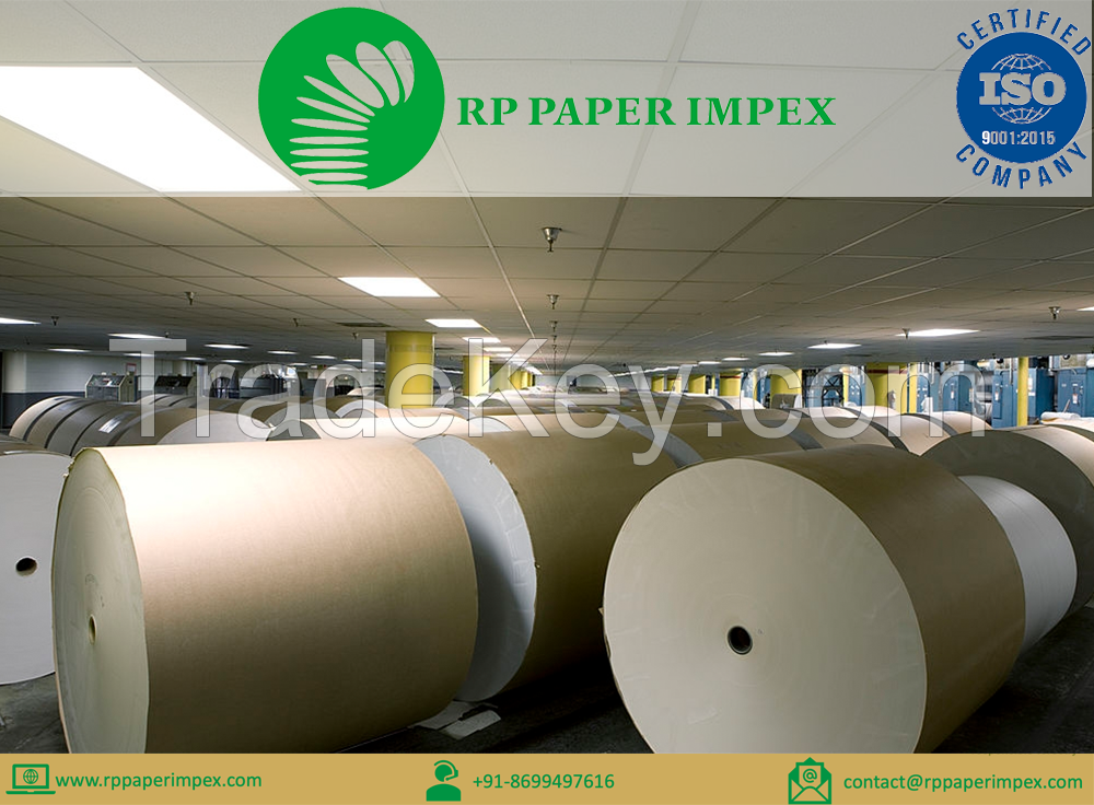 Jumbo Offset Paper Roll, Manufacturer Exporter India, 48 To 300 Gsm, High Bulk