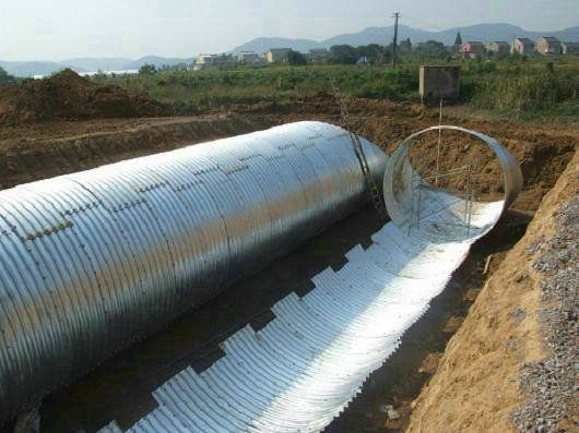  Corrugated Steel road culvert drainpipe