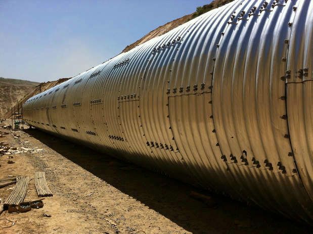 galvanized corrugated steel metal culvert pipe