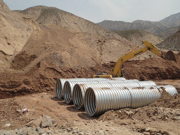 corrugated galvanized metal culvert steel pipe 