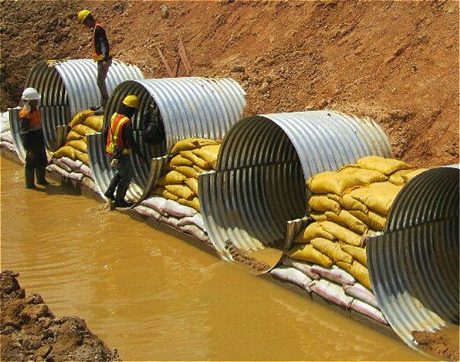 corrugated steel metal drain pipe used for underground of bridge/tunnel/road