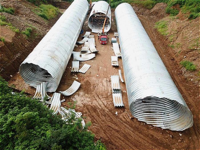 Semi-circle Galvanized Metal Steel culvert pipe