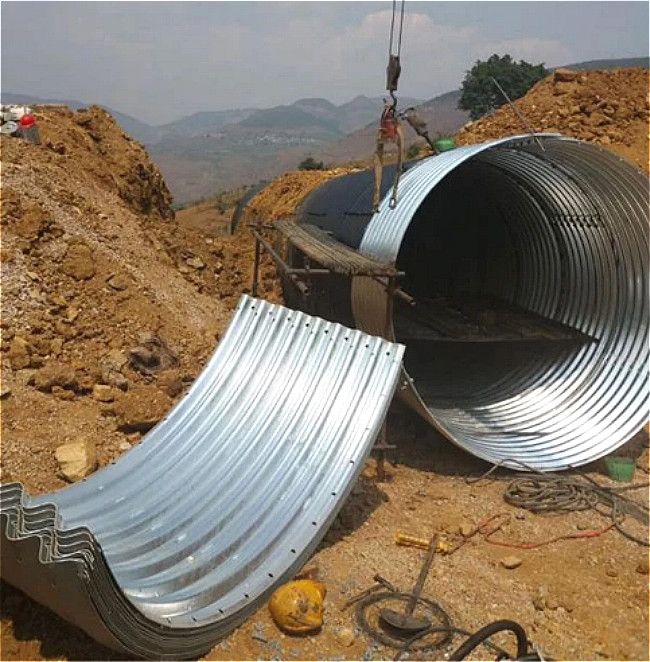 Corrugated Steel metal Structure Culvert pipe