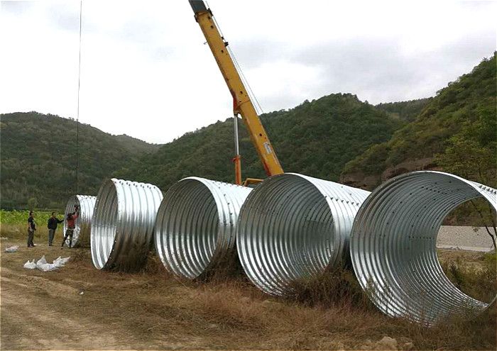 Q235 and Q345 material corrugated steel pipe