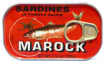 canned sardines from Morocco