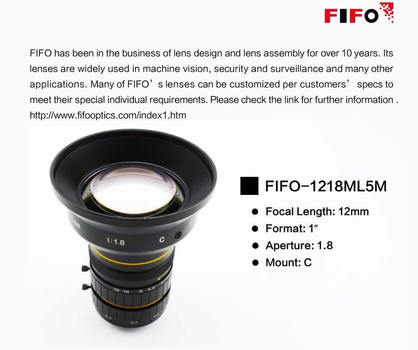 Industrial lenses Optical lenses CCTV lenses