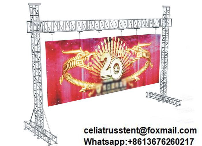 Goal post truss design for LED screen 