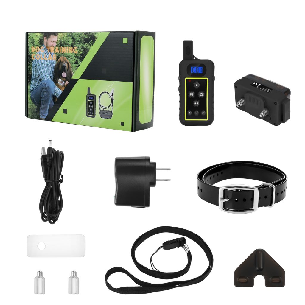 Rechargeable Remote Range 2400m Dog Training Shock Vibrate Collar