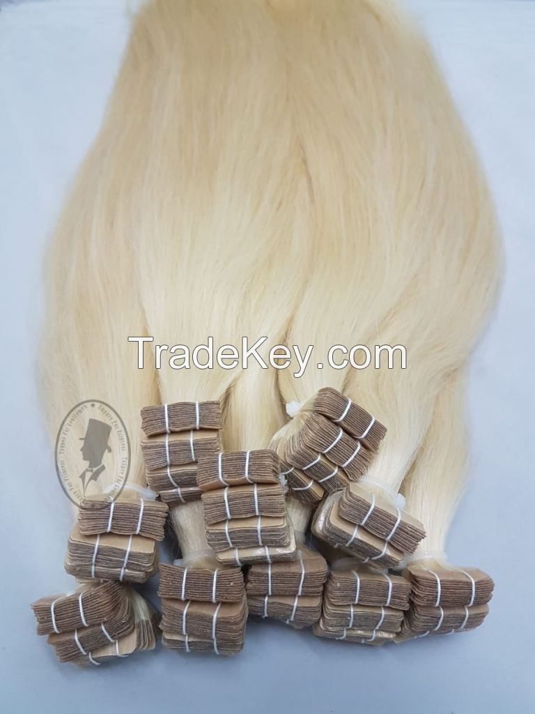 Tape hair extensions Vietnamese human hair Virgin hair Remy hair 