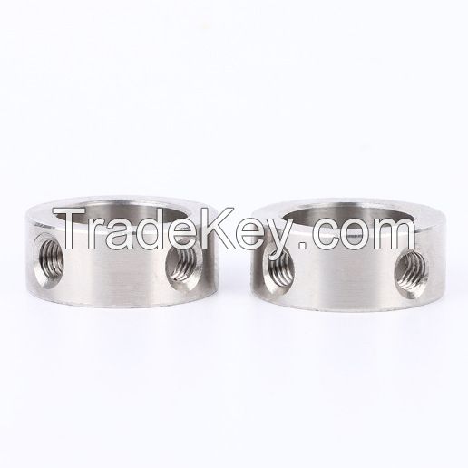 304 stainless steel fixing ring clamp shaft sleeve bearing fixing ring limit ring double hole fixing ring