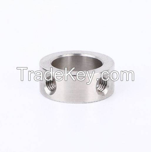 304 stainless steel fixing ring clamp shaft sleeve bearing fixing ring limit ring double hole fixing ring