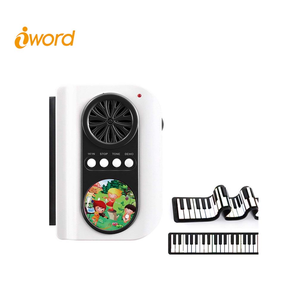 iword S2037Y 37 Key Roll Up Piano Learn To Play App Game With Speaker