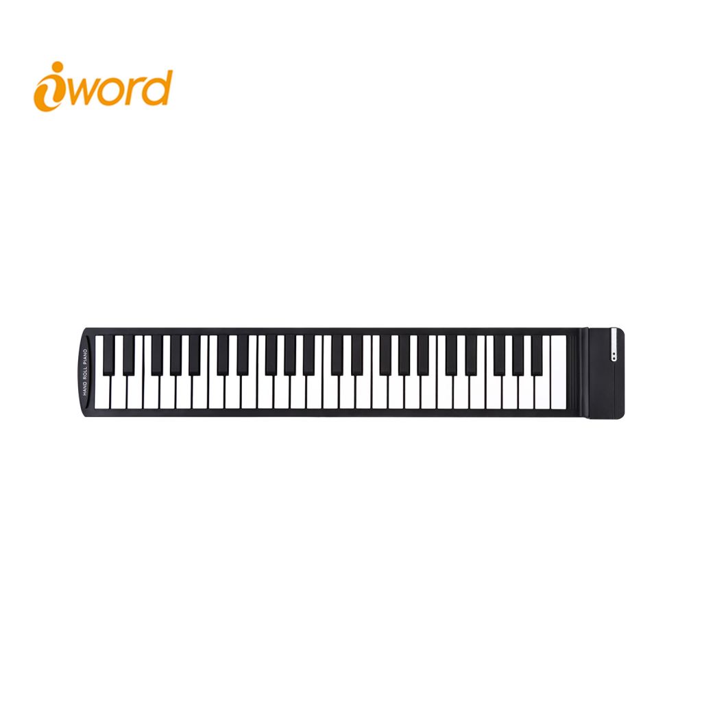 iword N2049 Bluetooth 49-Key Roll-Up Piano Learn-To-Play App Game