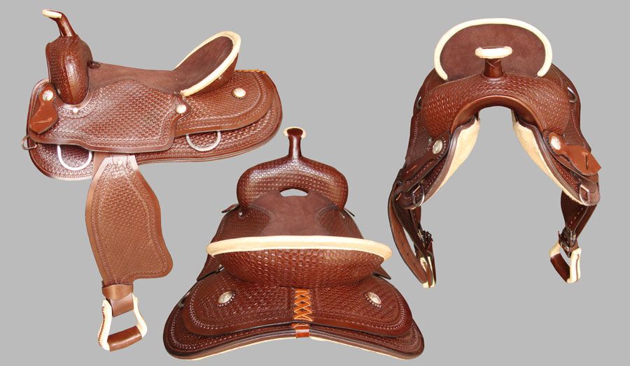 15" 16" western pleasure trail summer wade seat saddle leather FQH