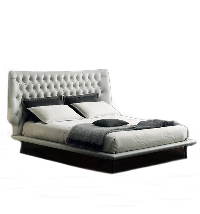 Similar as DIVANO simple bed designs  leather king size bed furnitures