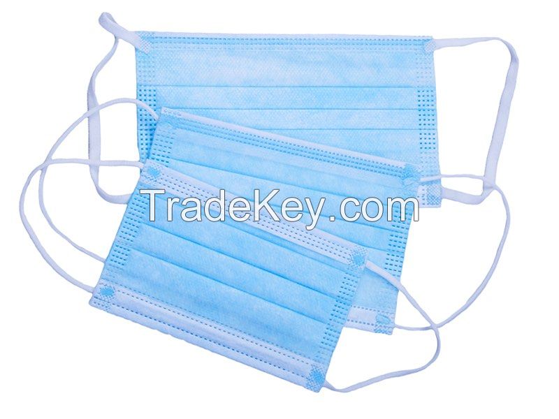 Antivirus ear loop face mask manufacturer 3 ply surgical mask