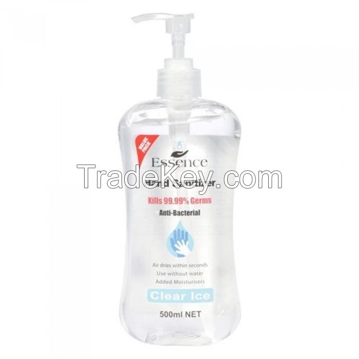 Cheap Price Essence 500ml 200ml 50ml hand sanitizer clear ice antibacterial gel sterilization 75% alcohol