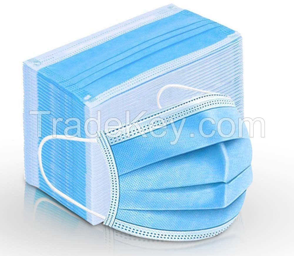 Bulk Quantity Safety 3 ply surgical mask Face Mask Protect Mouth Available Wholesale Rate