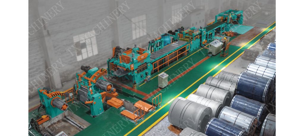 High Automatic Aluminum Coil Start-Stop Shear Cut to Length Line