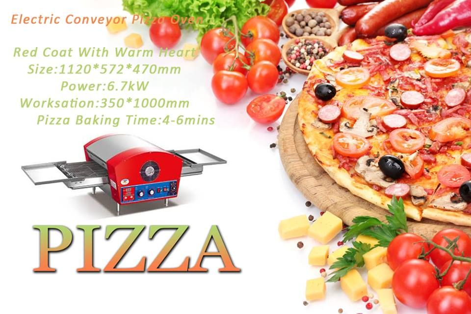 Electric Conveyor Pizza Oven with belt 12''