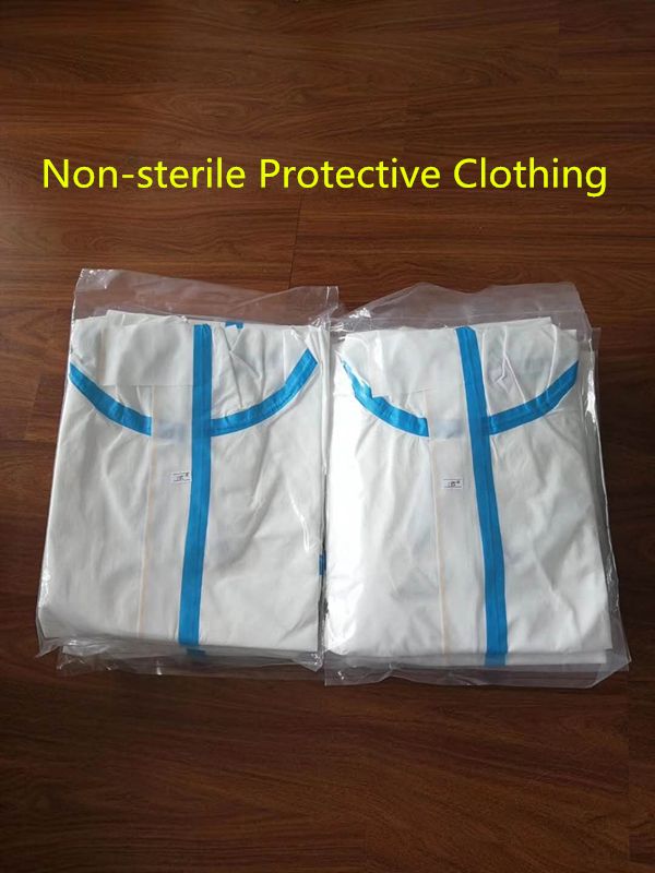 Non-woven Fabric Protective Clothing Non-sterile Clothing Standard: GB19082-2009 Isolation Clothing
