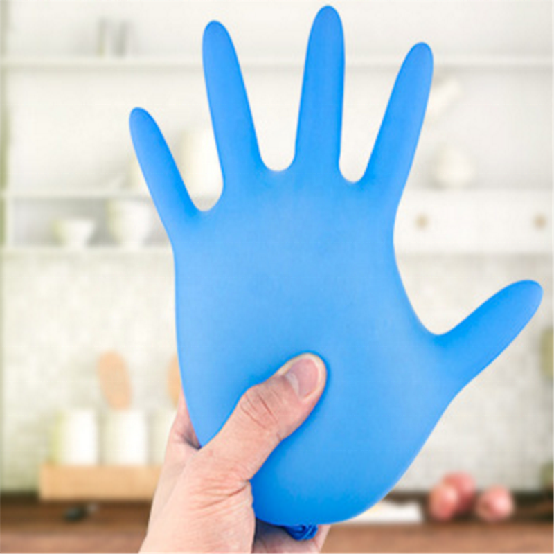 100PCS Disposable Latex Gloves White Non-slip Acid and Alkali Laboratory Rubber Latex Gloves Household Cleaning Products.