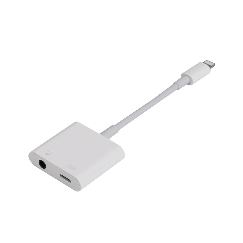 iPhone Use Lightning to 3.5mm and Charge Audio Adapter