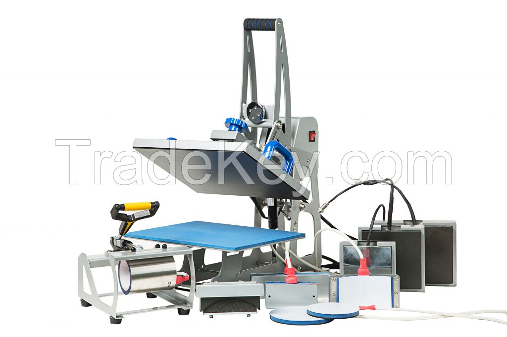 Magnetic Semi Auto 9in1 Heat Press Machine with Pen Printer