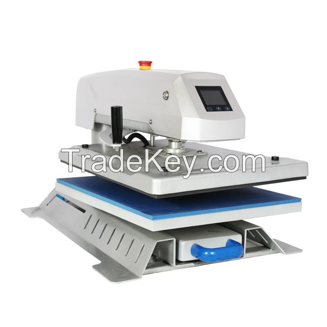 Swing Away Slide Out Pneumatic Heat Press Machine